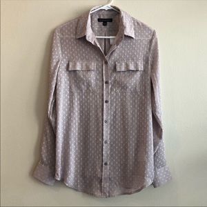 - Banana Republic Swiss Dot Blouse size Small Tall